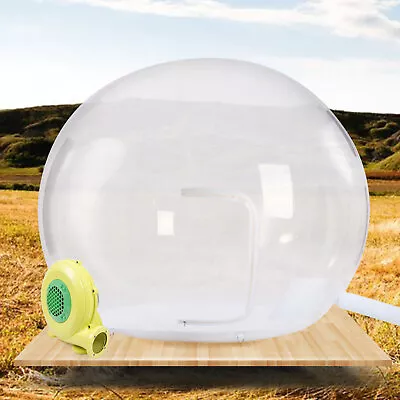 3 M Transparent Dome Inflatable Eco Home Tent With Quiet Air Bower For Camping • $587.10