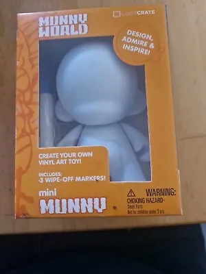 Munny World – Mini Munny –  Loot Crate – Vinyl Figure – Blank – Create Your Own • £8