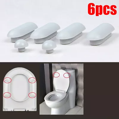 Toilet Seat Buffers Toilet Lid Cushion Accessories Pad Pack  Stop-Bumper A+ • $6.15