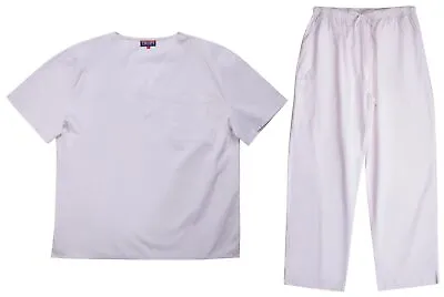 Tropi Mens Scrub Sets - Four Pocket Medical Scrubs Uniform (V-Neck With Cargo • $19.99