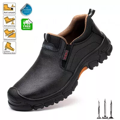 Mens Steel Toe Sneakers Indestructible Safety Shoes Non-Slip Work Boots US Size • $43.70