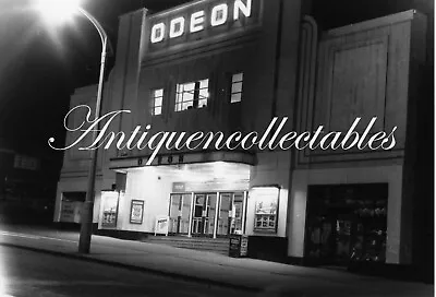 Darkroom Produced 7x5 Photograph The Odeon Cinema Worcester Park @ Night D5 • £9.49