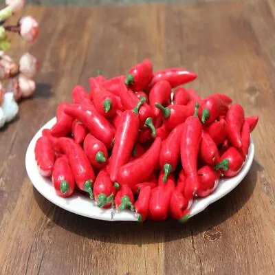 £2.65 • Buy Plastic Home Simulation Chili Artificial Pepper Decoration Fake Vegetables