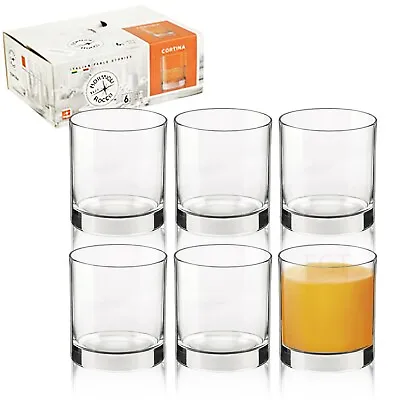 Bormioli Rocco Cortina 195ml Small Short Dinner Whisky Tumbler Drinking Glasses • £8.49