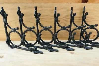 8 Brackets Shelf Brace Wall Tiki Hut Cast Iron Brackets Corbels Plant Hook Plant • $49.99