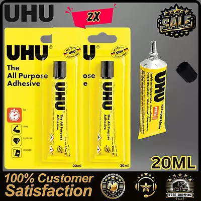 2x UHU All Purpose Adhesive Glue 20ML • £9.76