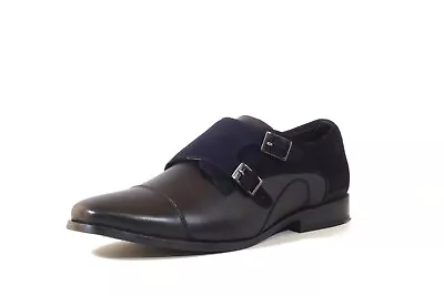 Ishaan Talreja Double Buckled Monk Shoes In Black (DELCODE-02) • $49.99