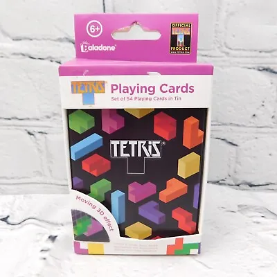 Tetris Playing Cards In Tin Lenticular Moving 3D Effect Official Product *NEW* • $27.89