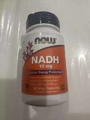 Now Foods NADH 10 Mg 60 Veg Capsules GMP Quality Assured Ex 05/2024 “FREESHIP ⭐️ • $27