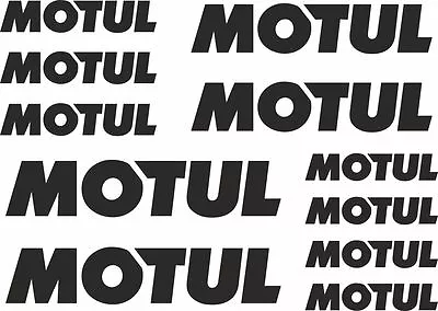 Motul Oil Decals Stickers Graphic Set Motorcycle Vinyl Adhesive 11 Pcs Black • $18.99