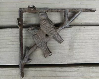 Cast Iron Birds On A Branch Corbels Vintage Shelving Shelf Braces Wall Brackets • $13.78