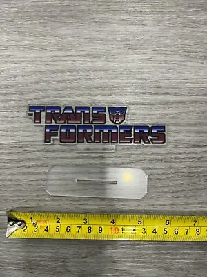 TRANSFORMERS Acrylic Logo Sign Display (Not MP Masterpiece G1 Hasbro Figure) • $24.99