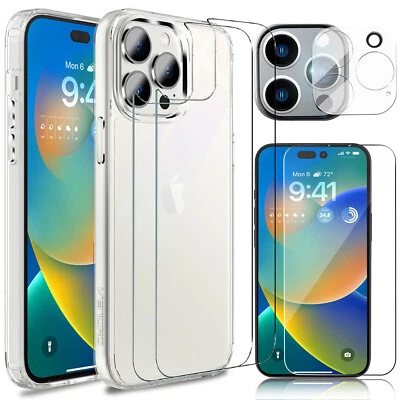 $7.99 • Buy For IPhone 14 Pro Max Shockproof Case Cover+Front+Back Screen Protector+Camera