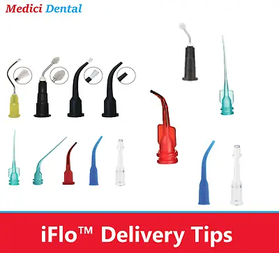 PacDent Dental IFlo™ Delivery Prebent Tips Endo Lock Tip W/ Micro Brush 19Ga • $69.95