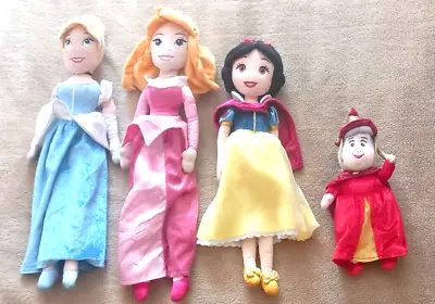 Large Disney Store  Princess Dolls And One Small Plush Toys Cuddly Fairy • £16.95