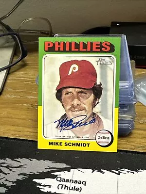 2024 Topps Heritage Mike Schmidt REAL ONE AUTOGRAPH Auto Philadelphia Phillies • $26