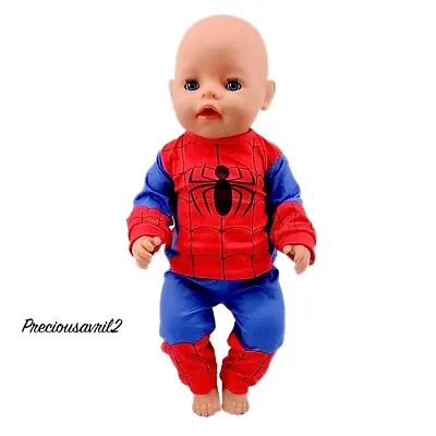 Spiderman Doll Clothes 43cm Baby Born Our Generation Journey American Girl • $11.88