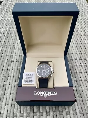 Longines Conquest V.H.P 44MM Steel Quartz Chrono Men's Wrist Watch L3.727.4.56.9 • $314.45