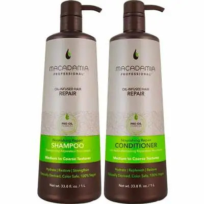 £49.95 • Buy Macadamia Nourishing Repair Shampoo & Conditioner Duo 1000ml Vegan Friendly