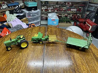 Vintage John Deere 3020/4020 Tractor Baler And Wagon. • $80