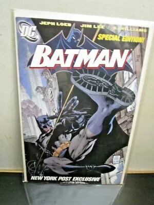 Batman #608 New York Post Exclusive Hush Loeb Lee 2002 Bagged Boarded • $10.12