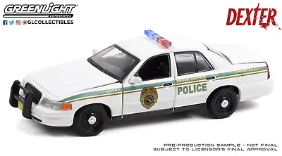 Greenlight 1/43 DEXTER Miami Metro Police Department 2001 Ford Crown Vic 86613 • $9.99