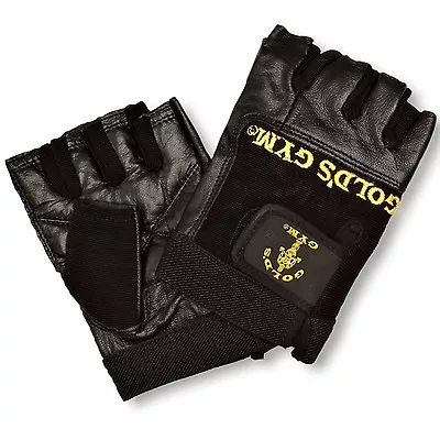 £10.99 • Buy Golds Gym Leather Weight Lifting Gloves Max Lift Body Building Exercise Training