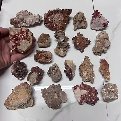 20pc Lot Vanadinite Mineral Crystal Collection 3.9lb Wholesale Parcel Stone Set • $77.99