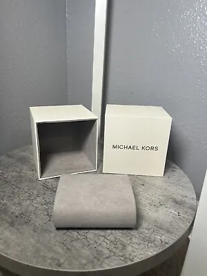 Empty Authentic Michael Kors White Watch Box Presentation Display Storage Case • $45