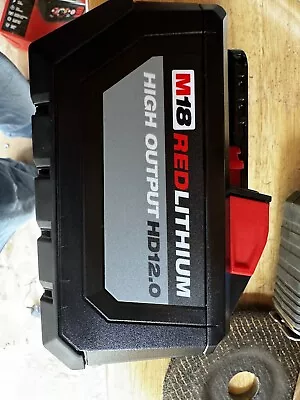 Milwaukee M18 High Output 18V Lithium Ion 12.0Ah Battery (48-11-1812) • $150