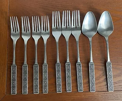 Assorted Vintage / Retro Stainless Steel WILTSHIRE BURGUNDY Forks And Spoons • $29