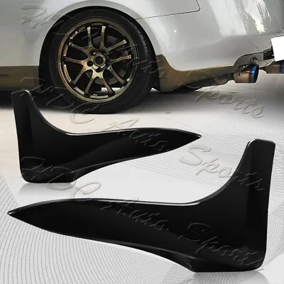 For 2003-2006 Infiniti G35 Coupe Black Rear Bumper Lip Mud Guards Polyurethane • $56.99