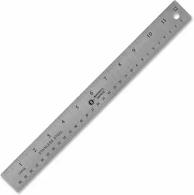 32361 Stainless Steel Ruler 12-Inch L Nonskid Silver • $9.24