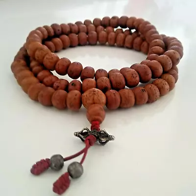 USA Seller! Tibetan Buddhist 108 -13MM Bodhi Seeds Prayer Beads Mala 43  - Nepal • $31.94