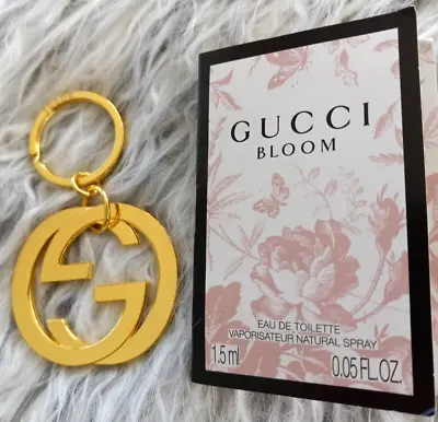 Gucci Bloom Perfume And Gold Bag Charm • $39.95