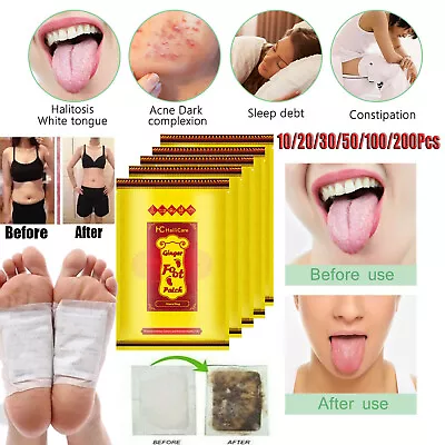 200PCS Detox Foot Patches Pads Body Toxins Feet Slimming Deep Cleansing Herbal • $7.95