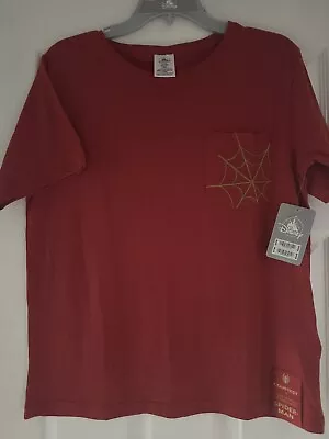 BNWT Disney Red Spiderman Web Pocket T-Shirt. One Size • £5