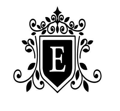 Fancy Monogram Letter E Vinyl Decal Sticker For Home Cup Car Wall A1077 • $3.99