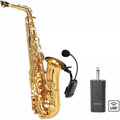 Wireless Saxophone Microphone UHF For Musical Instruments Speaker Voice Ampli... • $99.99