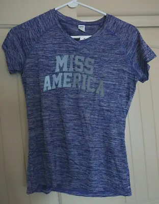 Miss America Purple Crown T-shirt Size Sm • $17.99