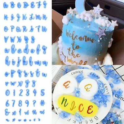 26 Alphabet Number Letter Fondant Cake Decorating Set Icing Cutter Mold Mould  • £4.79