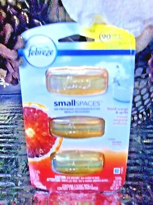 $19.75 • Buy Febreze 3 Refills For Small Spaces & Set & Refresh Holder Blood Orange Spritz