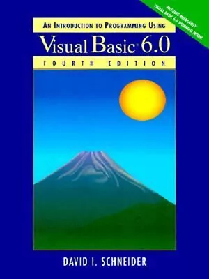 Introduction To Programming With Visual Basic 6.0 David I. Schnei • $7.56