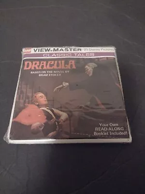 1976 Vintage Dracula Classic Tale Bram Stoker 3d GAF View-Master 3 Reels & Book • $28.99