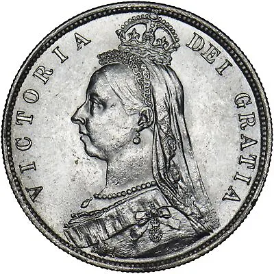 £50 • Buy 1887 Halfcrown - Victoria British Silver Coin - Very Nice