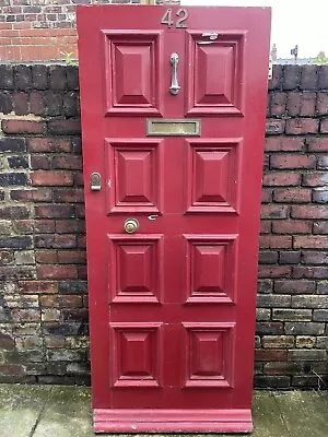 Front Door Reclaimed Victorian Edwardian Solid Wood Eight Pannle • £200