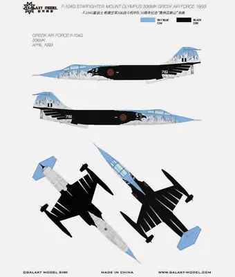 1/48 F-104G Starfighter Mount Olympus 336MK Greek Air Force Decal For Ammo 8504 • $17.66