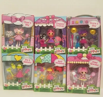 LALALOOPSY Lot X 6 Mini Storm E Sky  Cloud E Jewel April Confetti Pix E Set New. • $35