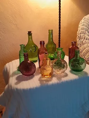Lot Of 10 Vtg Bottles Vintage Wheaton Miniature Glass Bottles As Pictured • $50