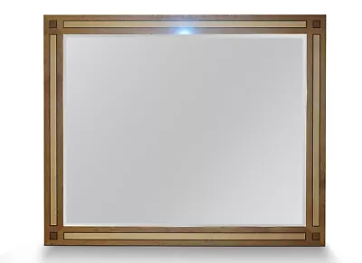 Large Viscount David Linley Burr Walnut Satinwood & Sycamore Overmantle Mirror • £4350